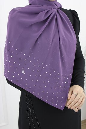 روسری آبی شیفون Modabanuda - کد 899302610