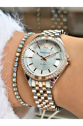 ساعت مچی طوسی زنانه 31-35 میلی متر Ferrucci - کد 899301879