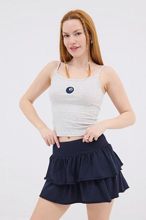 رکابی طوسی زنانه بند دار Addax - کد 900163220