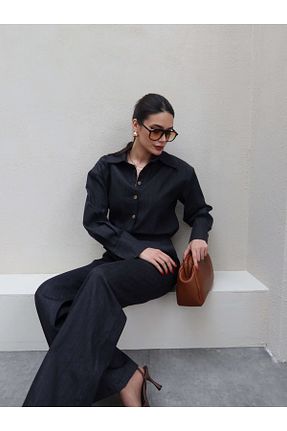 ست بالاتنه و پائین تنه سرمه ای زنانه بافتنی ESRAHELVACI - کد 899363698