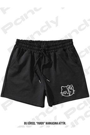 شلوارک و برمودا مشکی زنانه رگولار pandy - کد 899344567