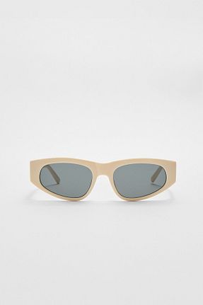 عینک آفتابی نباتی زنانه 55 Stradivarius - کد 899342443