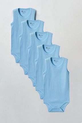 بادی و سرهمی نوزادی آبی بچه گانه %100 پنبه CemBebe - کد 299473866