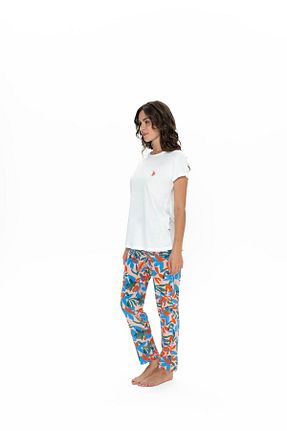 ست لباس راحتی قهوه ای زنانه طرح دار U.S. Polo Assn. - کد 899329438