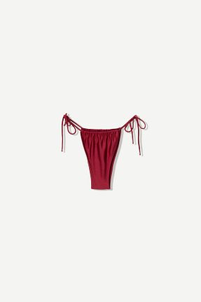 پائین تنه بیکینی زرشکی زنانه ساده Bershka - کد 900164887
