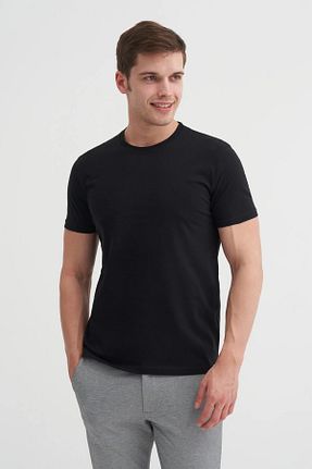 تیشرت مشکی مردانه رگولار Cazador - کد 899358296