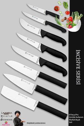 چاقو / ست چاقو 6+ CASTLE KITCHEN - کد 378802820
