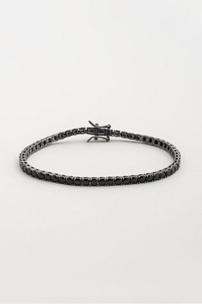 دستبند نقره مشکی مردانه 925 عیار So Chic - کد 899379777
