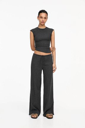 شلوار طوسی زنانه پلی استر Pull & Bear - کد 901884696