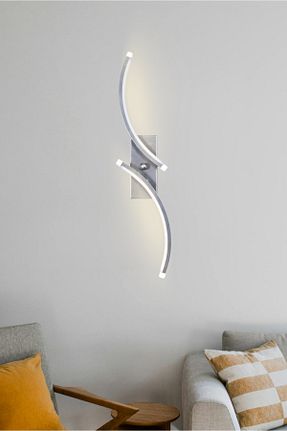چراغ دیواری طوسی فلزی Modavize - کد 885746697