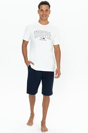 ست لباس راحتی نباتی مردانه چاپی U.S. Polo Assn. - کد 899360586