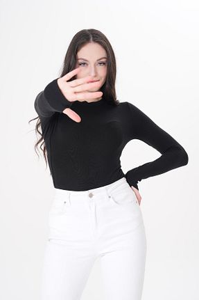 بلوز مشکی زنانه ساده ZEYWEAR - کد 899384761