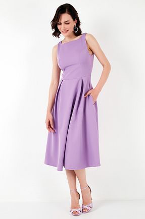 لباس بنفش زنانه بافتنی Lela - کد 106202516