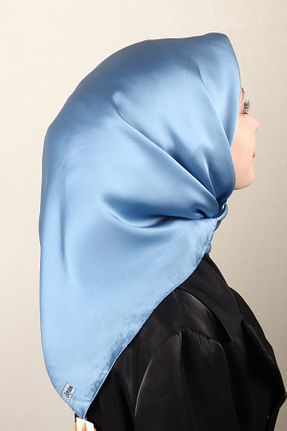 دستمال گردن سرمه ای زنانه ابریشم Joyas - کد 899420456