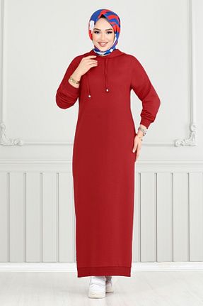 لباس حجاب قرمز زنانه رگولار ModaMerve - کد 900281317