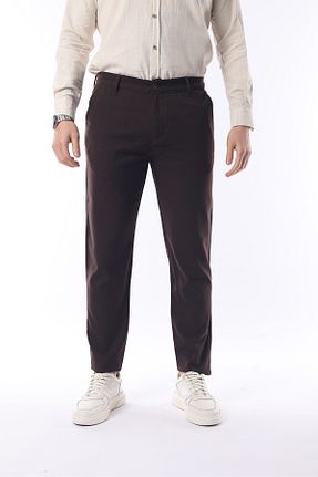 شلوار قهوه ای مردانه پارچه İDS COLLECTİON - کد 856962721
