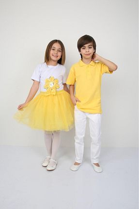 ست بالاتنه و پائین تنه زرد بچه گانه لیکرا nacar çarşı - کد 903816155