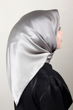 دستمال گردن طوسی زنانه ابریشم Joyas - کد 899420415