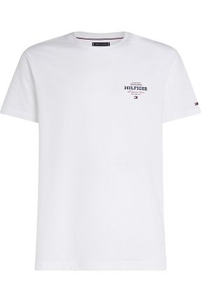 تیشرت سفید مردانه یقه دوچرخه Tommy Hilfiger - کد 899427309