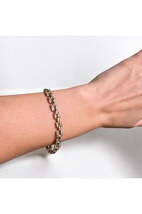 دستبند استیل (فولاد) طلائی زنانه استیل (فولاد) NiAccessory - کد 899430859