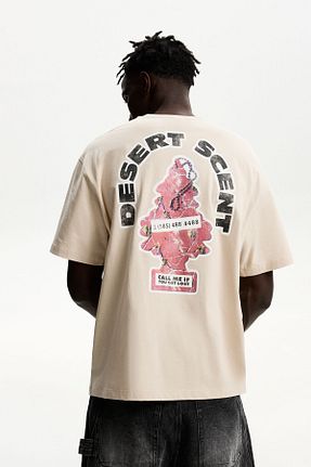 تیشرت طوسی مردانه Relaxed Bershka - کد 899429909