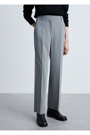 شلوار طوسی زنانه پلی استر MANGO - کد 899439646
