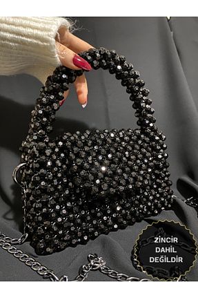 کیف دستی مشکی زنانه سایز متوسط GÜLSEMALİ - کد 899442286