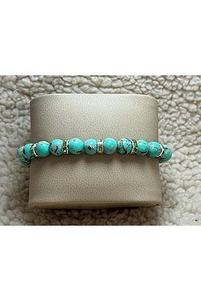 دستبند جواهر سبز زنانه سنگ طبیعی SOFT - کد 899441233