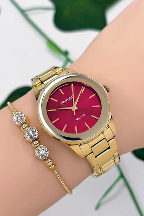 ساعت مچی قرمز زنانه 36-40 میلی متر Ferrucci - کد 881753531