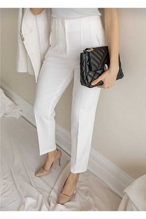 شلوار سفید زنانه بافتنی EN MODA STORE - کد 743166699