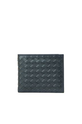 کیف پول سرمه ای مردانه چرم خالص Network - کد 899482768