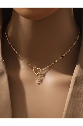 گردنبند جواهر طلائی زنانه روکش طلا Asia by Leuvoié - کد 899485218