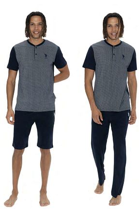 ست لباس راحتی سرمه ای مردانه ساده U.S. Polo Assn. - کد 899493199