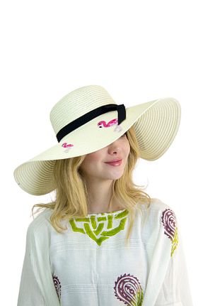 کلاه زنانه حصیر Bay Şapkacı - کد 899509759