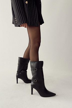 چکمه رنگی زنانه چرم خالص nope21shoess - کد 878248502