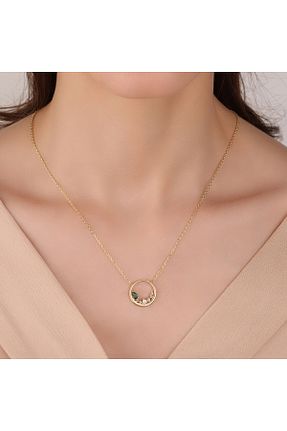 گردنبند نقره زرد زنانه 925 عیار Cecile Jewellery - کد 899554588