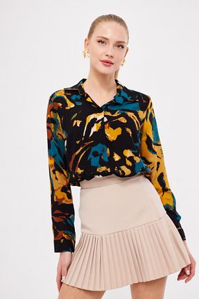 پیراهن مشکی زنانه رگولار armonika - کد 869206696