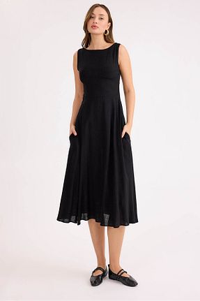 لباس مشکی زنانه بافتنی Vitrin - کد 899569647