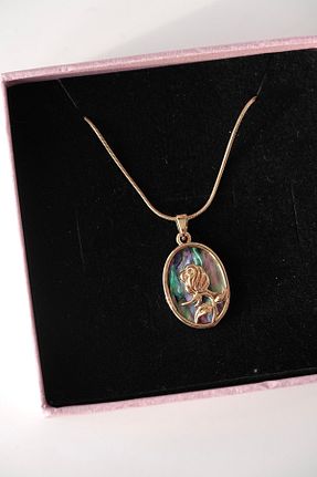 گردنبند استیل ( فولاد ) طلائی زنانه استیل ضد زنگ AŞIK ACCESSORIES - کد 865005609