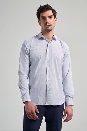 پیراهن سفید مردانه اسلیم فیت İmza - کد 899574253