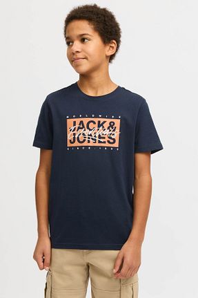 تیشرت سرمه ای بچه گانه رگولار Jack & Jones - کد 900522375