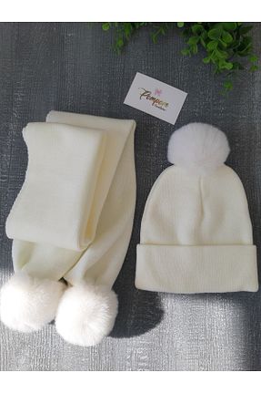 کلاه پشمی نباتی بچه گانه اکریلیک pempem bandana - کد 901327856