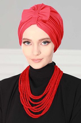 کلاه شنای حجاب قرمز زنانه Aisha