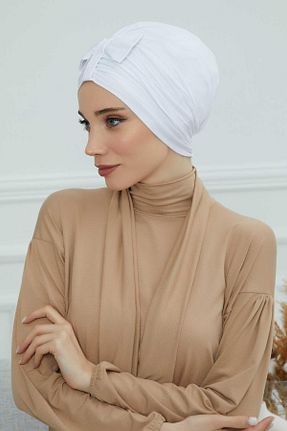 کلاه شنای حجاب سفید زنانه Aisha