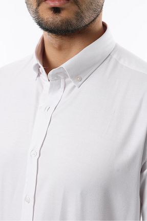 پیراهن سفید مردانه اسلیم فیت İDS COLLECTİON - کد 811699871
