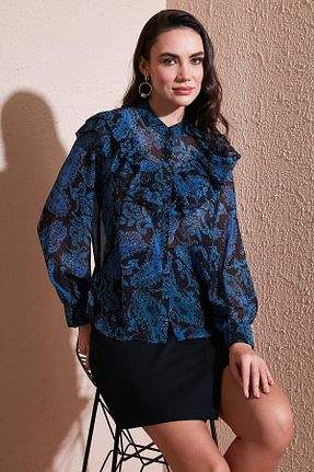 پیراهن سرمه ای زنانه رگولار Lela - کد 899595554
