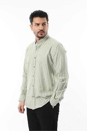 پیراهن سبز مردانه اسلیم İDS COLLECTİON - کد 864981545