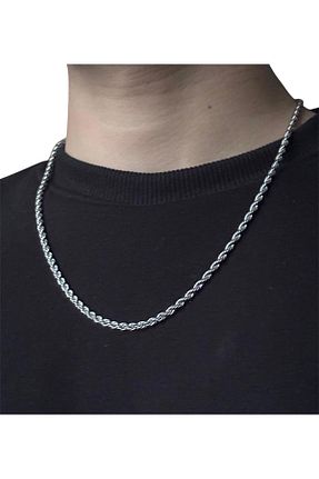گردنبند جواهر مردانه روکش نقره Astra Takı - کد 894371028