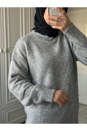 پلیور طوسی زنانه ساده Freesia - کد 899605801