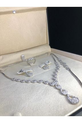 ست نقره سفید زنانه زیرکن vogutima jewelery&silver by timuçin mavili - کد 466056821